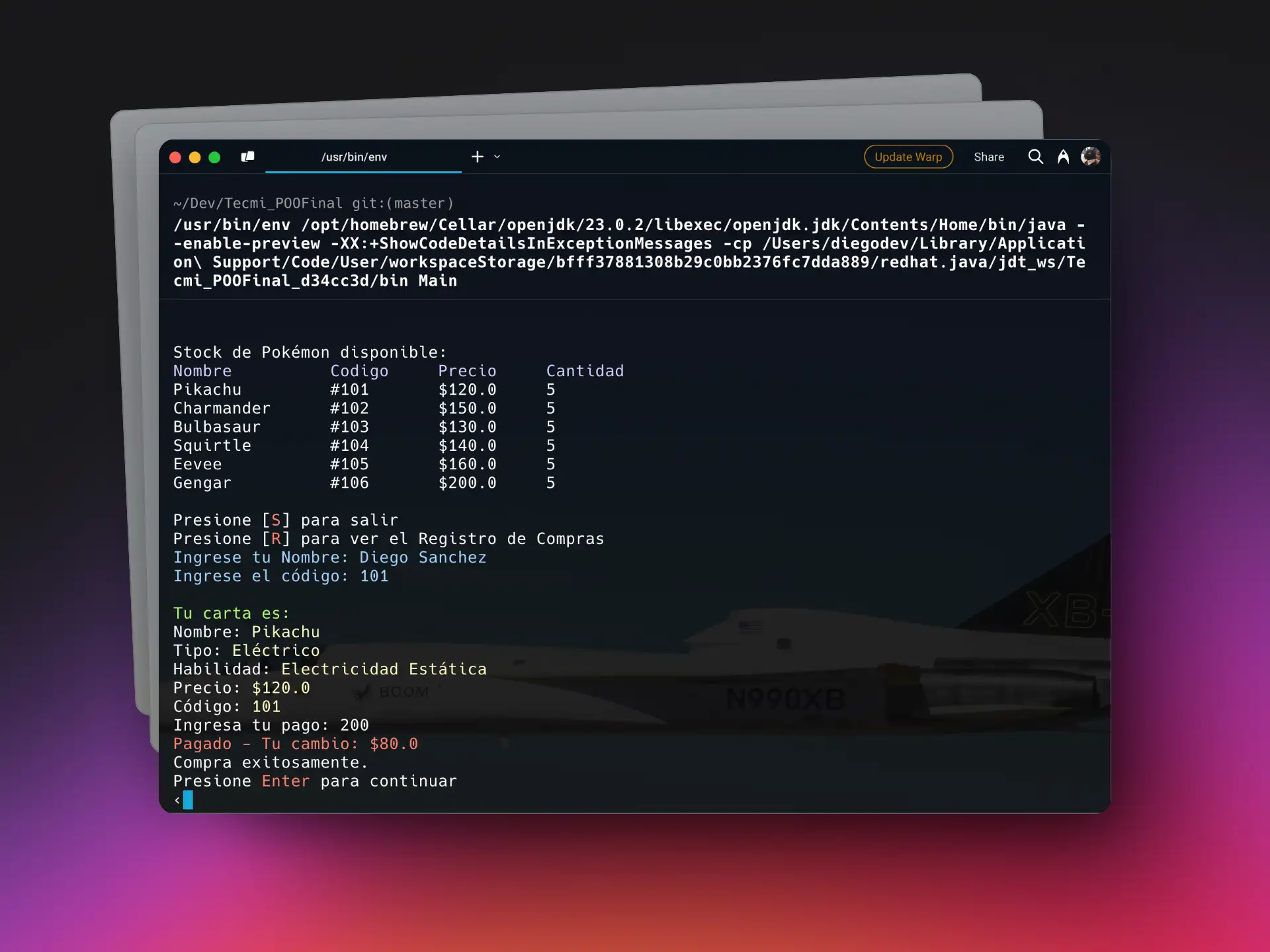 Final Project of Object-Oriented Programming